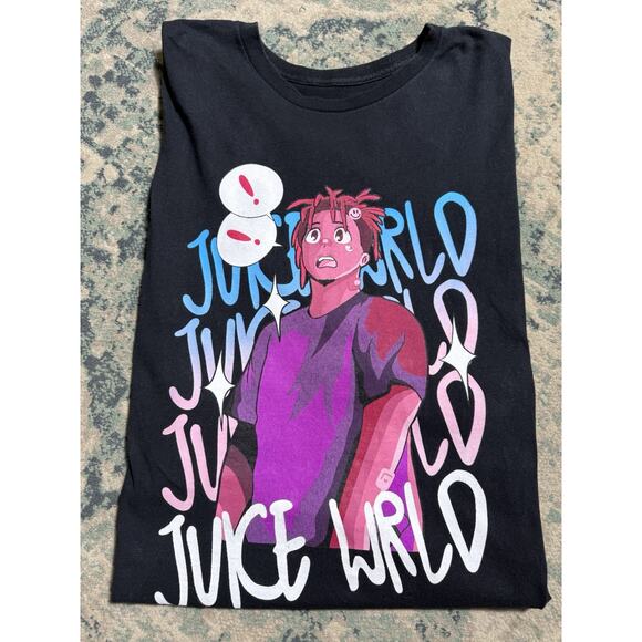 Juice Wrld Anime Official Club 999 Tee T-shirt Men’s Sz XXL Black - Picture 1 of 4